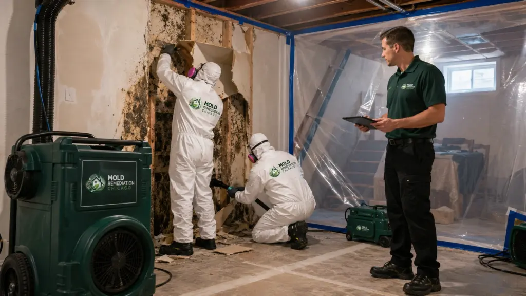 our mold abatement service in chicago